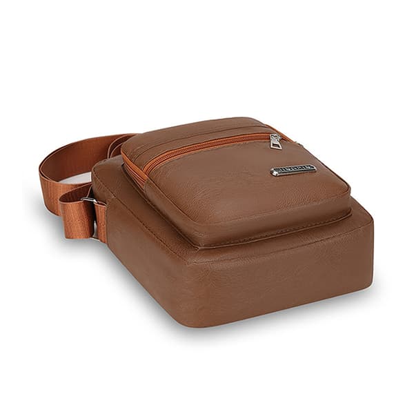 Herr Messenger Bag Mode Business Läder Väskor Herr Äkta L 8