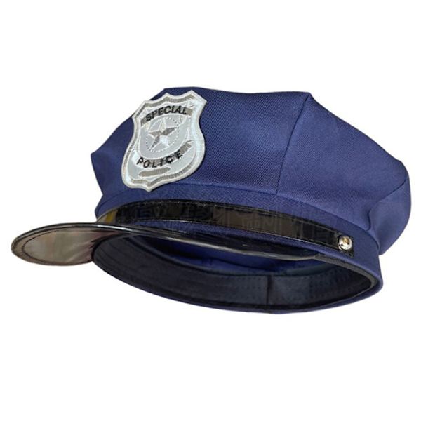 1 kpl Creative Octagon Police Cap Classic Adults Police Hat Milit blue