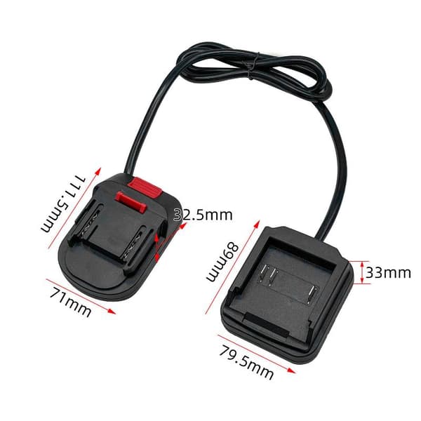 1 stk 18V batteriverktøy Li-ion batteriadapter utvidelse C