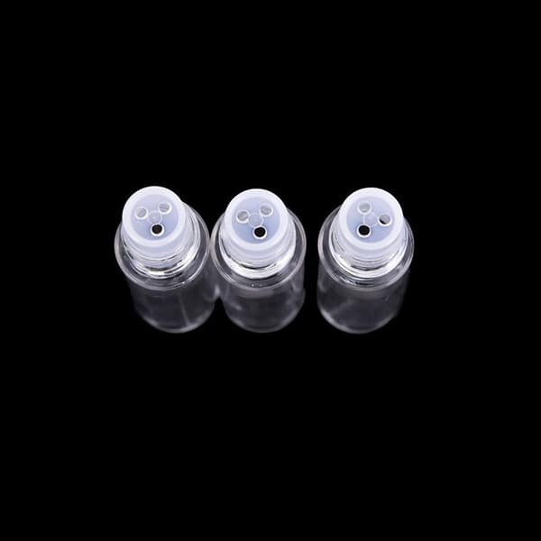 5 st Mini Klar 3 ml Tom Lös Puderdosa Plastflaska