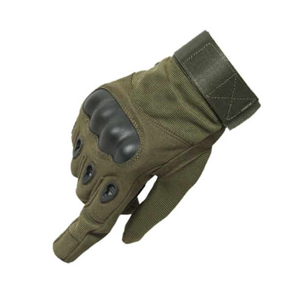 Män Full Finger Tactical Touch Handskar Army Military Riding Cyc Army green