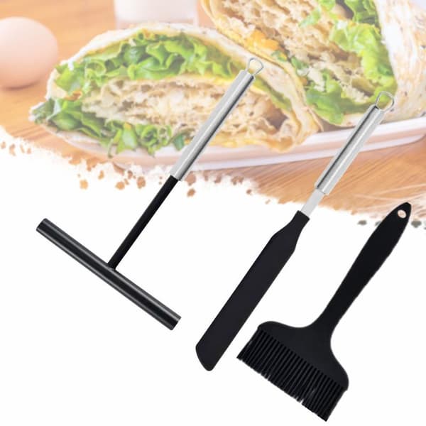 Crêpespreder Sett Rustfritt Stål Redskaper Rustfritt Stål Erg B