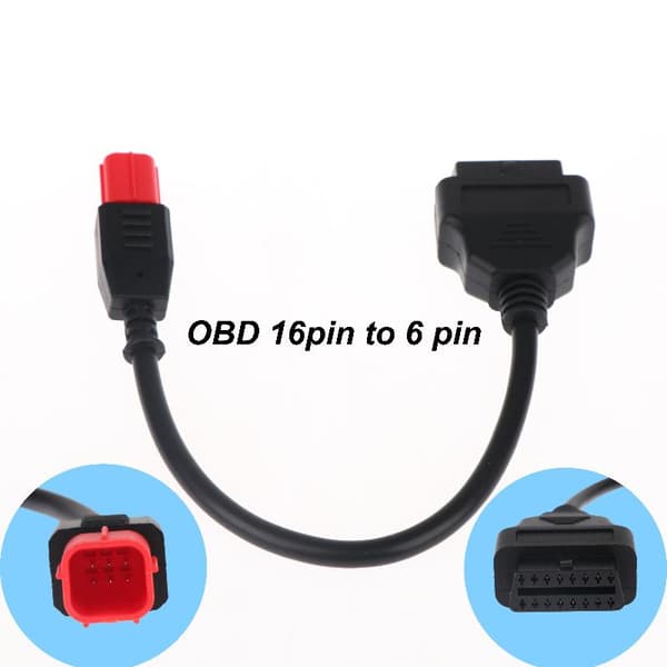 1 stk OBD-adapter 6-pins OBDII diagnosekabel for Z-serie/Versys