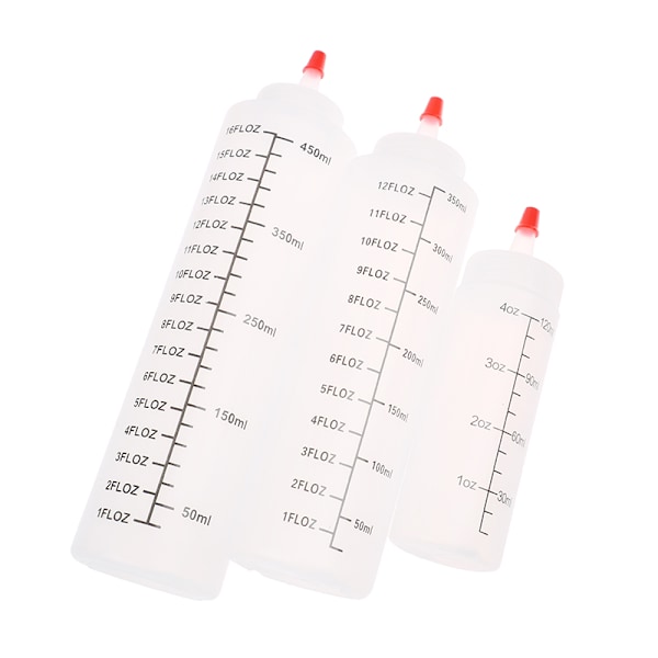 120/350/450ml Muovipullo -kärjellä, mittakaavalla, vuotamaton keittiöön C