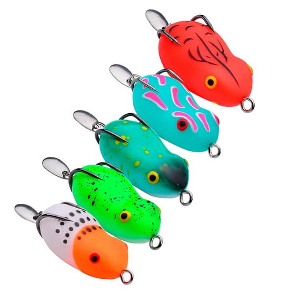 2 st 7g 4,5 cm Mini Thunder Frog Roadbait Simulering Roadbait Så A1