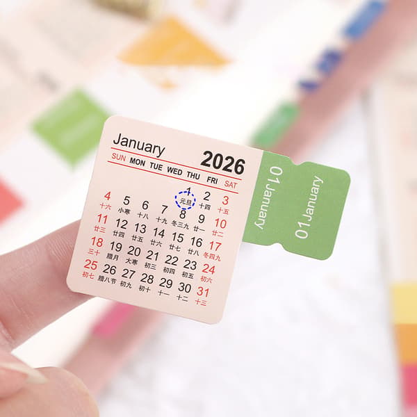 2026 Kalenderklistremerker