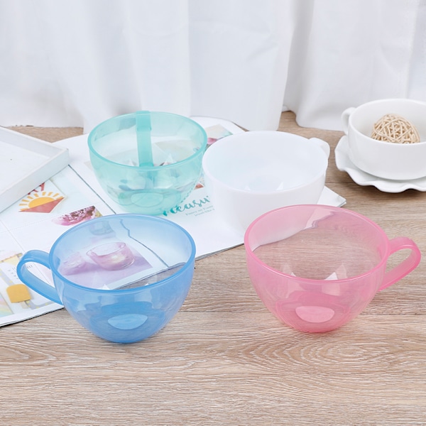 Färgglad plastskål för bakning och matlagning 4 st White