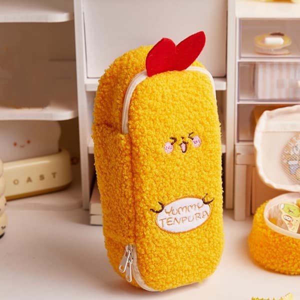 e Tecknad Plysch Pennfodral Kawaii Stor Kapacitet Brevpapper Förvaring A1
