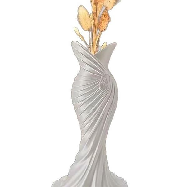 3D-printad elegant klänningsvas Minimalistisk blomvas Heminredning A1