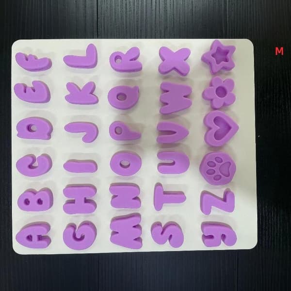 DIY silikon bokstav charms hund navn dekor charms for vanntett A10