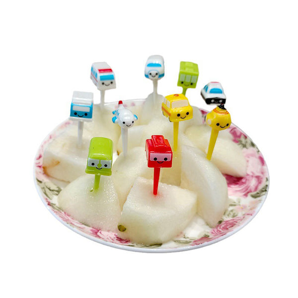 Sarjakuva Fruit Fork Toothpicks ja Animal Selection Mini Lunch Bo