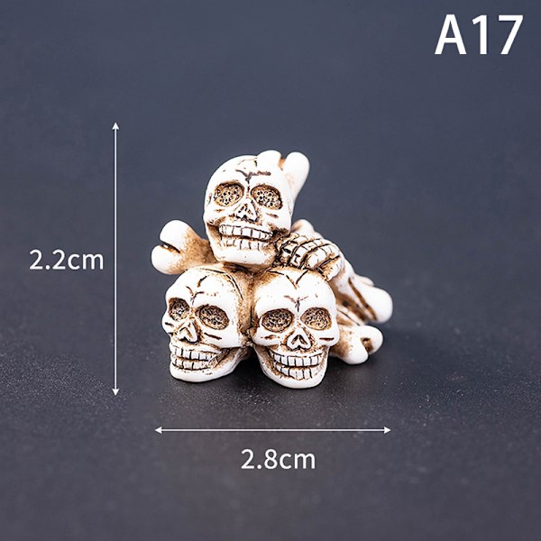 Halloween Mikro Landskap Miniatyr Resin Håndverk Mini Fe Hagemur A17