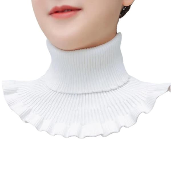 Varm strikket krage Ull Dame Turtleneck Knitted False Col A9