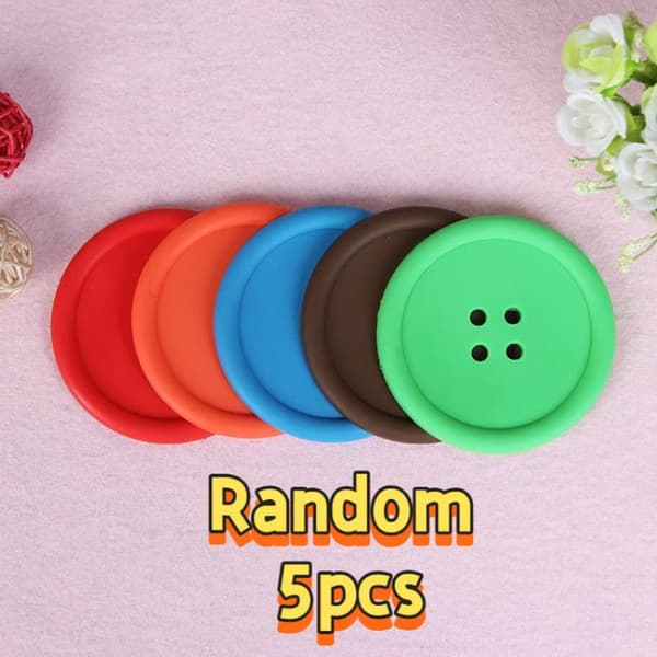 1/3/5 stk silikonkoppmatte knapp tekoppunderlag isolasjonsputer A B5