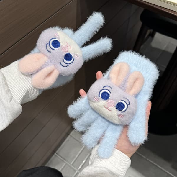 Zootopia Kawaii-hansker for gutter jenter Anime Judy Nick e votter A