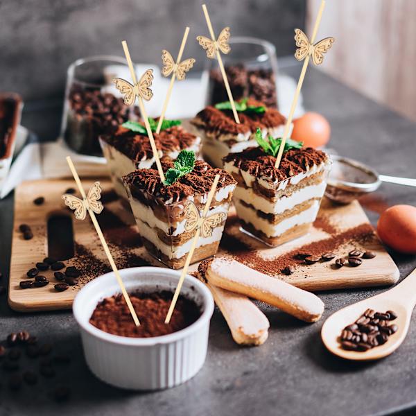 200 stykker e Cocktail-pinner for drikkevarer i tre, kaktusformet Fru 200一组