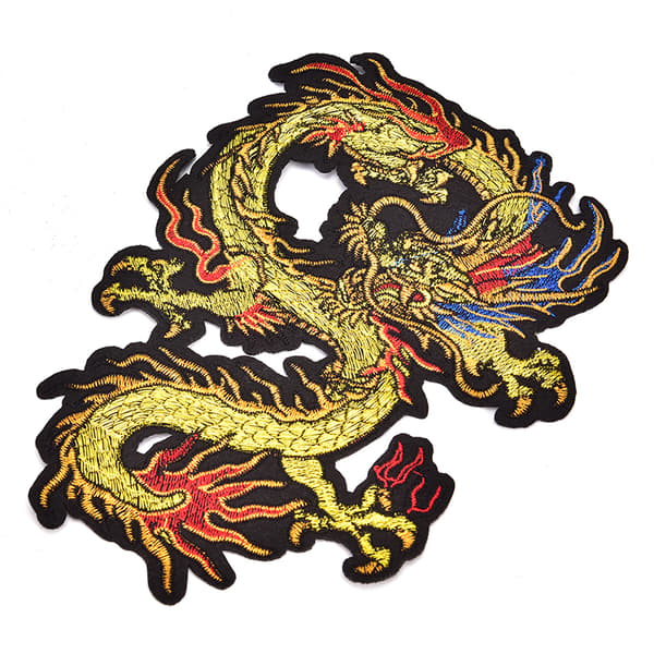 Applikation Broderi Dragon Patches för kläder Coat Iron On Se