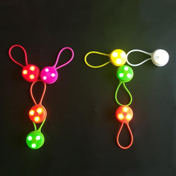 1 st utomhusryggsäckslampor Silikon LED Nattlöpningsvarning Red