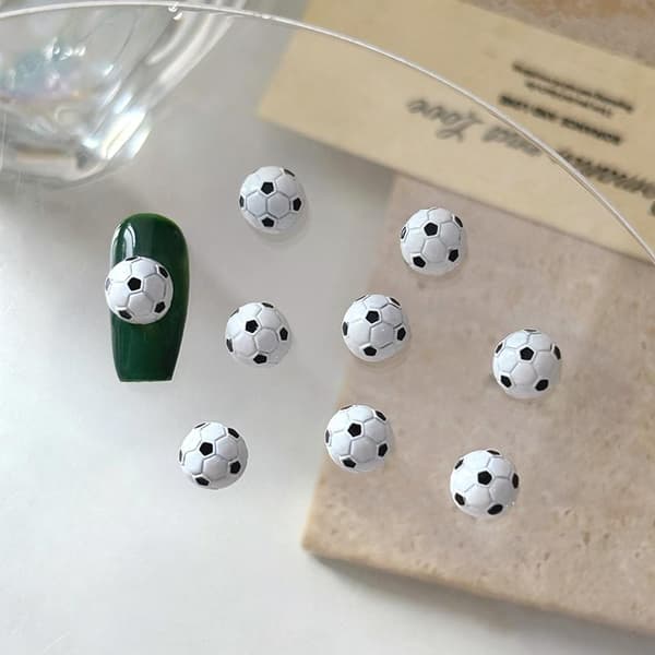 5/10 st VM-fotboll trofé nagelkonstberlocker Premiumlegering V A1 5PCS