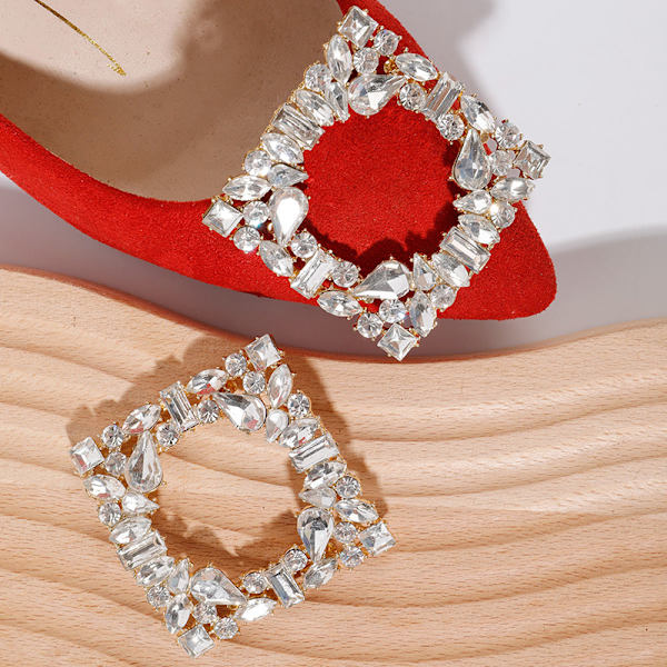 Krystalldekorasjoner Sko Clips Bride Rhinestone Skospenne Sh A6