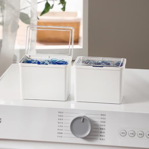 Förvaringslåda med genomskinligt lock - Organizer för förvaring av kontorsmaterial B
