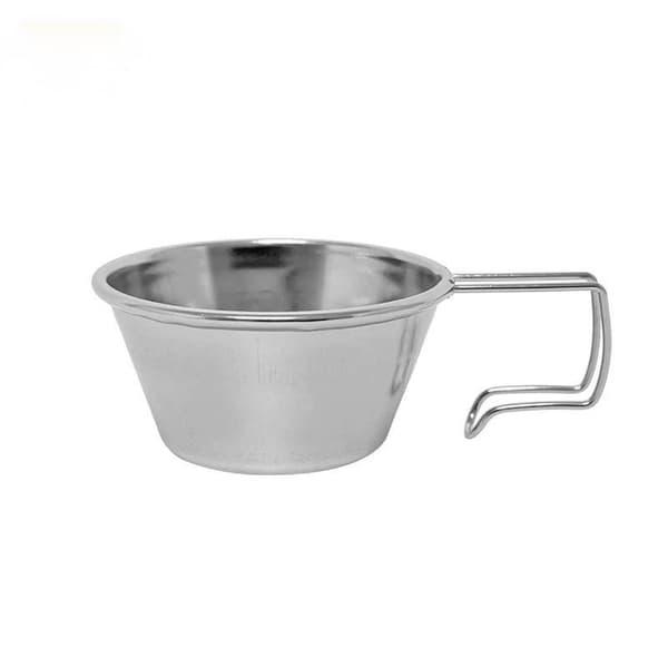 50ML Mini kopp i rustfritt stål med bærbart hengehåndtak for camping