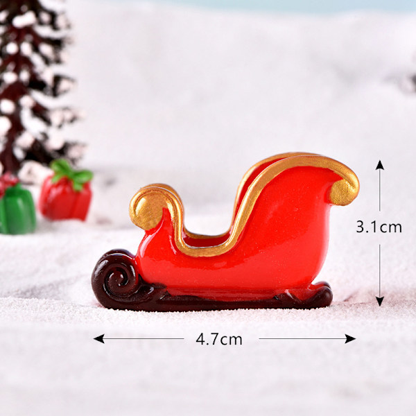 e Resin Christmas Ornaments Cartoon Santa Claus Snowman Desktop A14