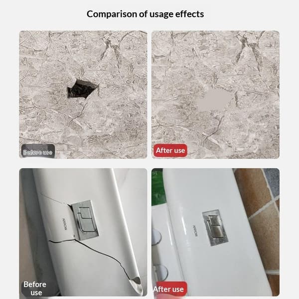 1 stk. lappefliser sprekker keramisk glasur reparasjonsmiddel fliselapp A4