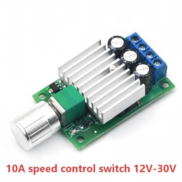 PWM DC Motor Hastighedsregulator Med Justerbar Knap Stabil Ydeevne A4