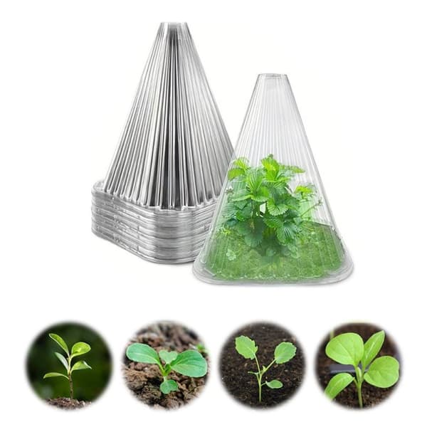 Koniske plantebeskyttere i plast, kuldebestandig 20PCS