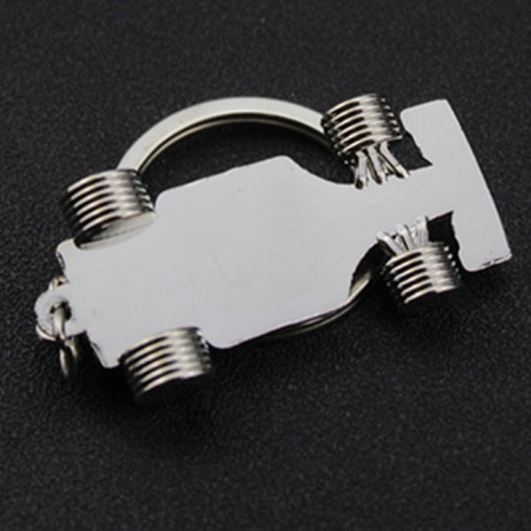 Muoti Mini Formula 1 -kilpa-auton muotoiluun riippuva avaimenperä