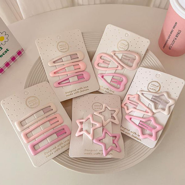 3stk/sett Hårnåler For Dame Jenter Star BB Hårspenner Pin Mini n A2