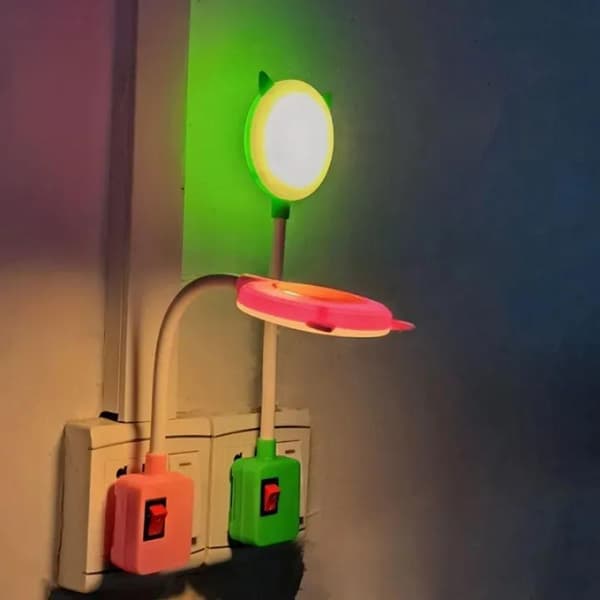 Bordlampe LED Natlys Stik Fleksible Studie Læselamper Green