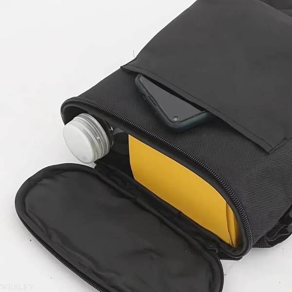 Multifunktionel cykeltaske med stor kapacitet til frontmontering med lynlås B