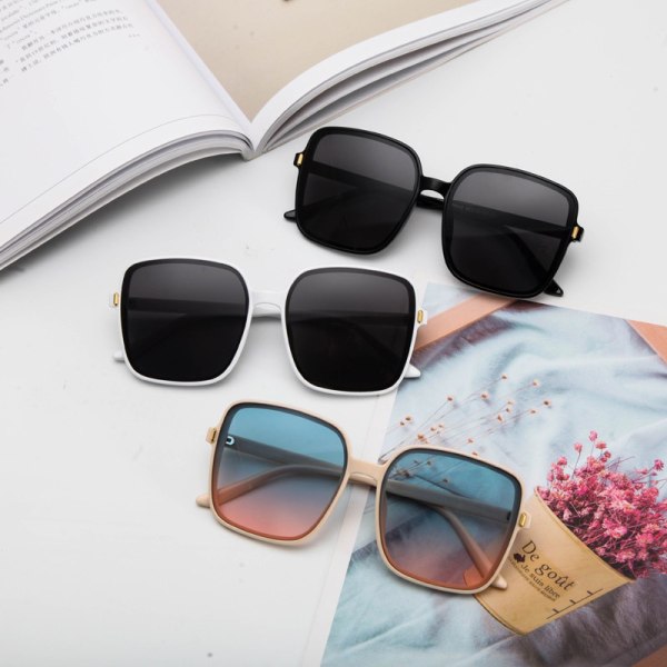 Gradient Eyeglasses Lady UV Protection Shade Solbriller Dame B A3