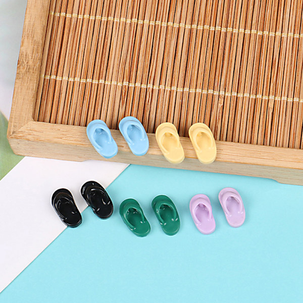 1Pari Nukkekodin Mini- Casual Tossut Mallin Doll Decor C