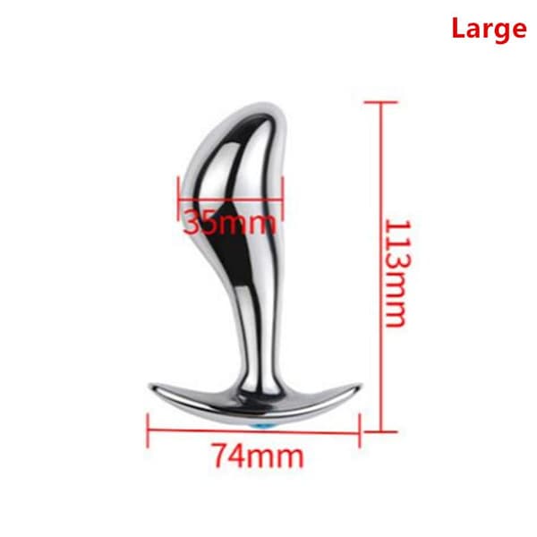 Metall Analsexplugg G-punktsstimulator Prostatamassage Butt Plugg W A1