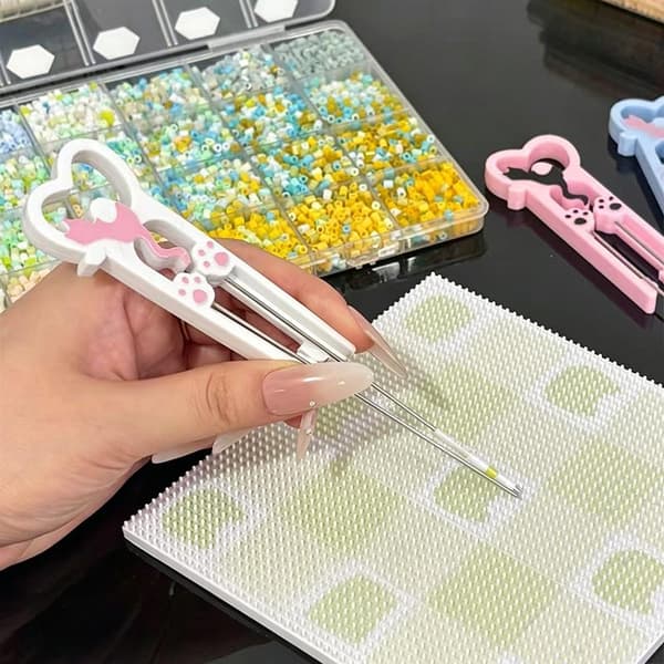 3D-printet killing Perler Bead Pincet Håndlavet Multifun Colla A2
