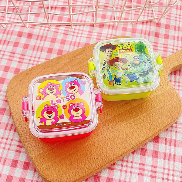 Lunchbox Barn Tecknad Bento Box Mikrovågsugn Snack Innehåll Red