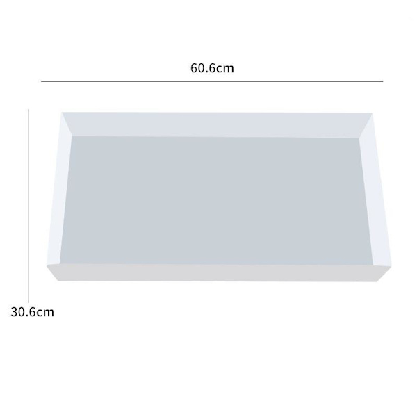 Stor rektangulär silikonform Transparent