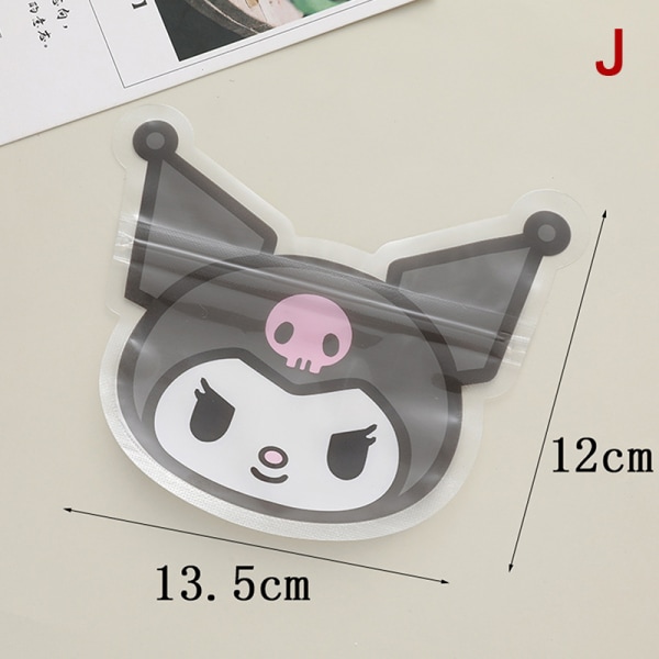 10 stk Ziplock Bag e Candy Cookie Emballasje Poser Gaveinnpakning J
