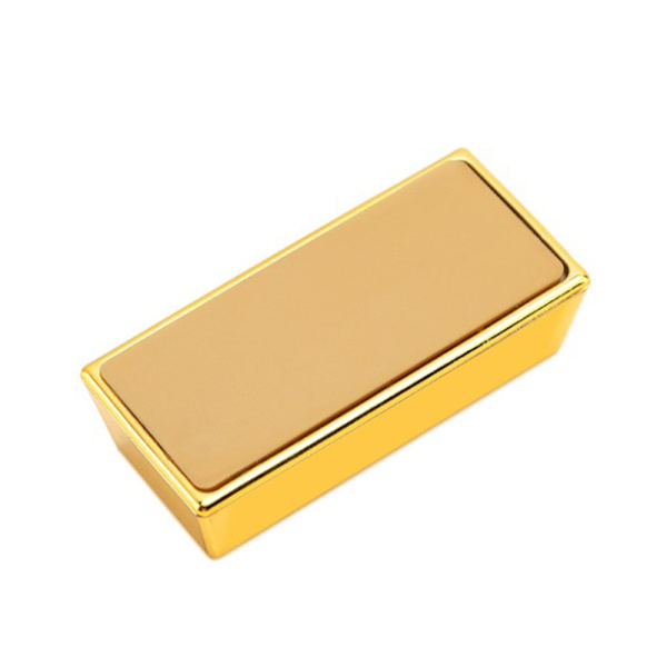 Plast Gull Bullion Simulert Gylden Murstein Glitrende Gull B