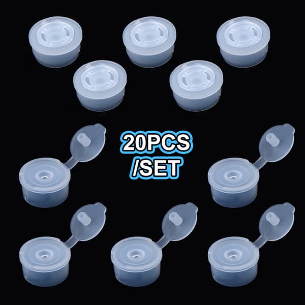 Passar för 20 mm 20 st plastflaskadapter med hål klar Cos B