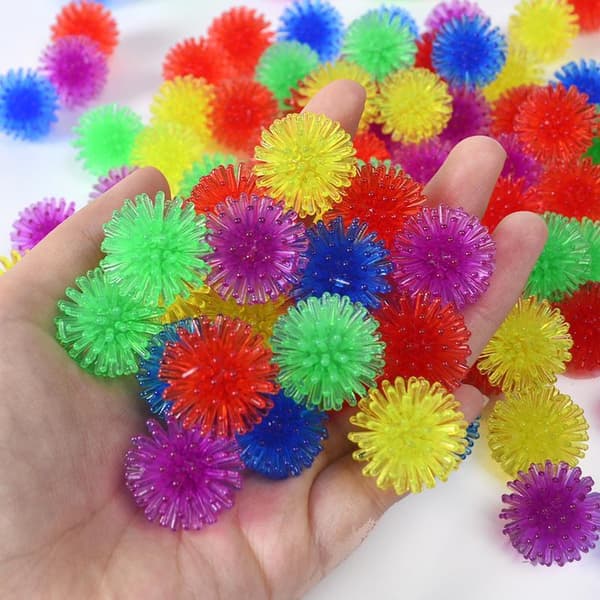 20 stk. Mini Bløde Piggede Sansebolde Legetøj Lyse Legetøj 20Pcs Random color