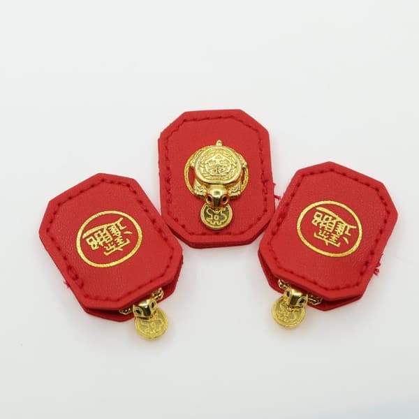Mini gyllene lyckosköldpaddsfigurer Rikedomssymbol Design Fin Cr A6