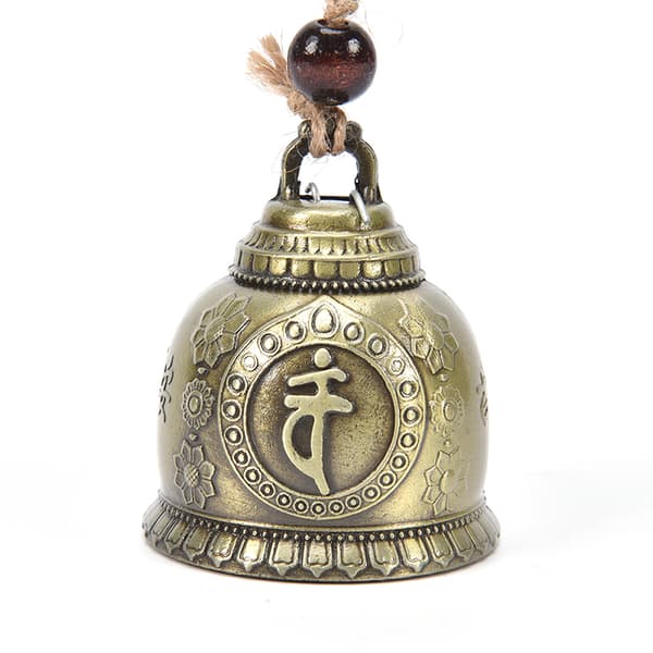 buddha staty mönster klocka välsignelse feng shui vindspel för gå