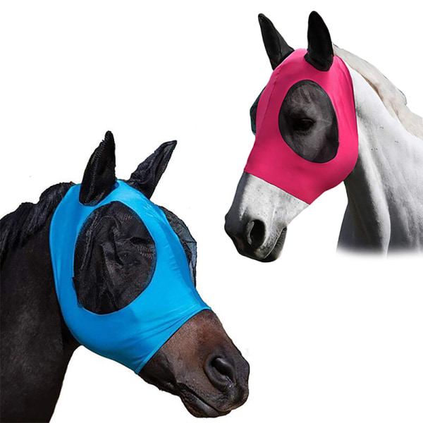 Ridning Pustende Meshed Horse Ear Cover Hestesport Hest Blue