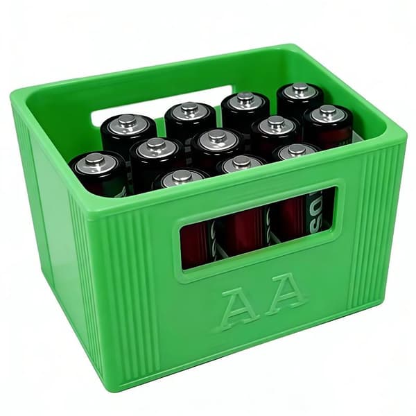 1 stk 3D-printet AAA/AA batterioppbevaringsboks 30/20 rom P A6