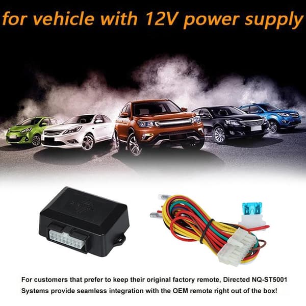 12V Universal Automatisk Vinduskontroll Black