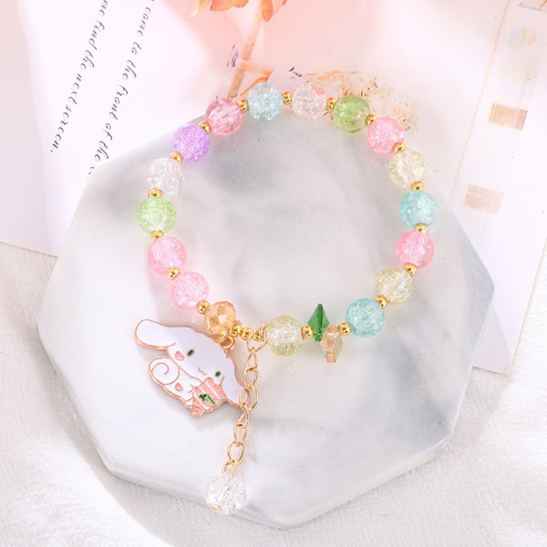 Sanrioed Anime Kuromi Cinnamoroll Mymelody Charm Armbånd Kawai A10